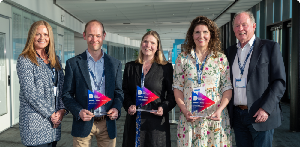 Steve and Sally Morgan with Type 1 Diabetes Grand Challenge researchers